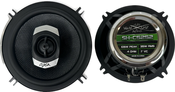 SHCA - C525 5.25" 2-way Coaxial Speakers (Pair) With Glass Fiber Cone - Audio Sellerz