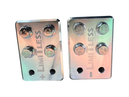 Limitless Lithium 4 Spot Lug-Style Battery Terminals - Pair