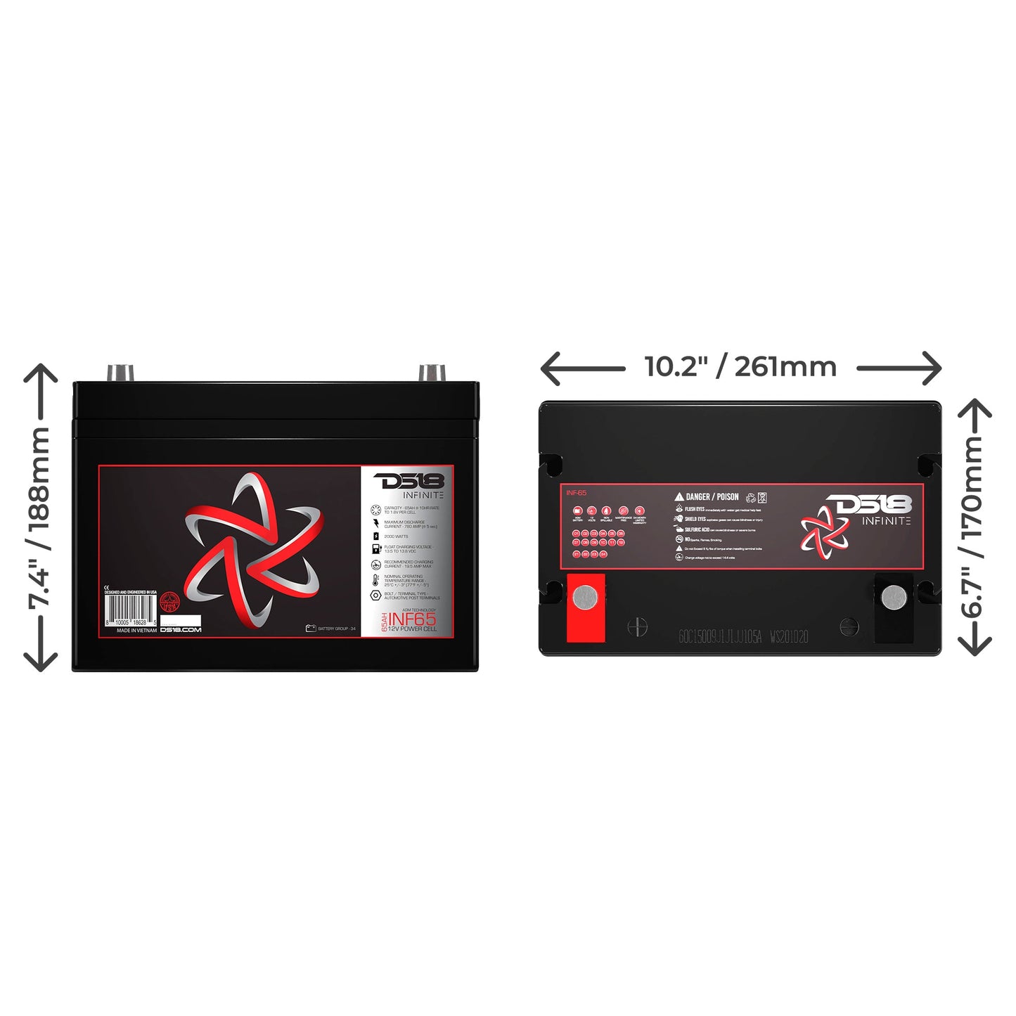 INFINITE 2000 Watts 65 AH AGM Power Cell