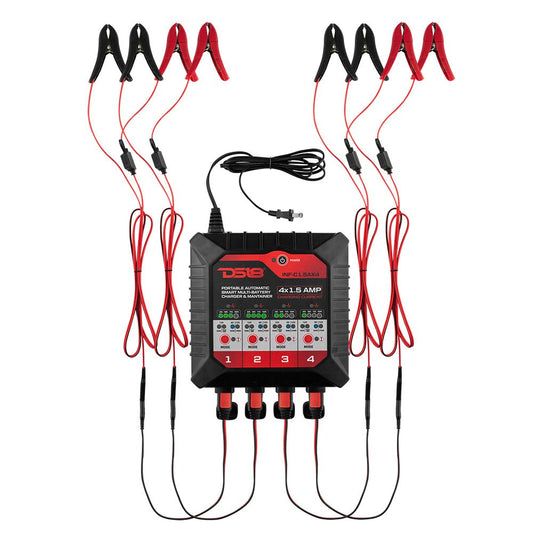4 X 1.5 AMP Automatic Smart Lithium and AGM Battery Charger and Maintainer.