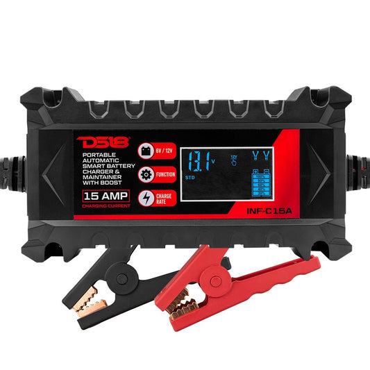 15 AMP Automatic Smart Lithium and AGM Car Battery Charger & Maintainer.