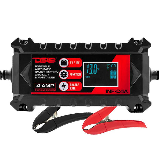 4 AMP Automatic Smart Lithium and AGM Car Battery Charger & Maintainer.