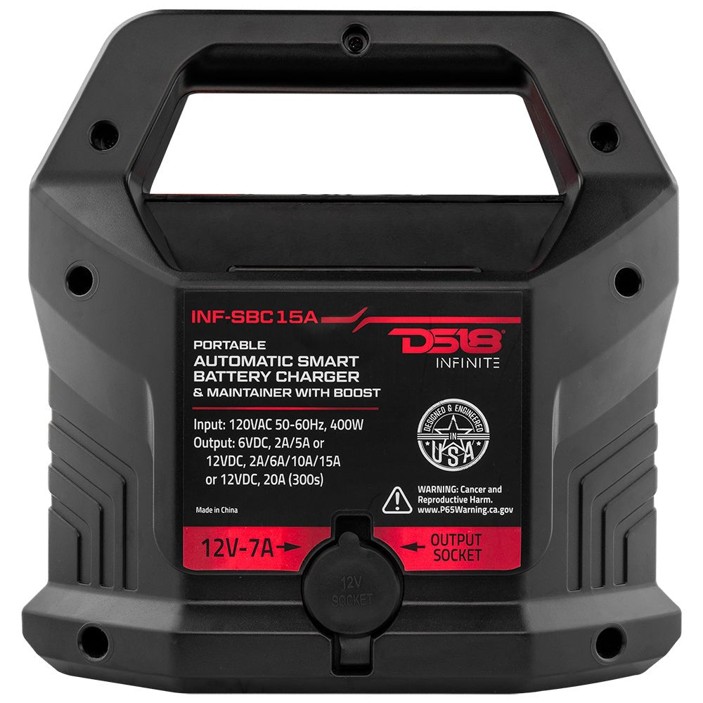 15 AMP Automatic Smart Lithium and AGM Battery Charger, Maintainer and Jump Booster