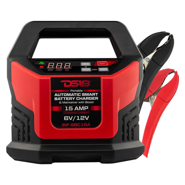 15 AMP Automatic Smart Lithium and AGM Battery Charger, Maintainer and Jump Booster.