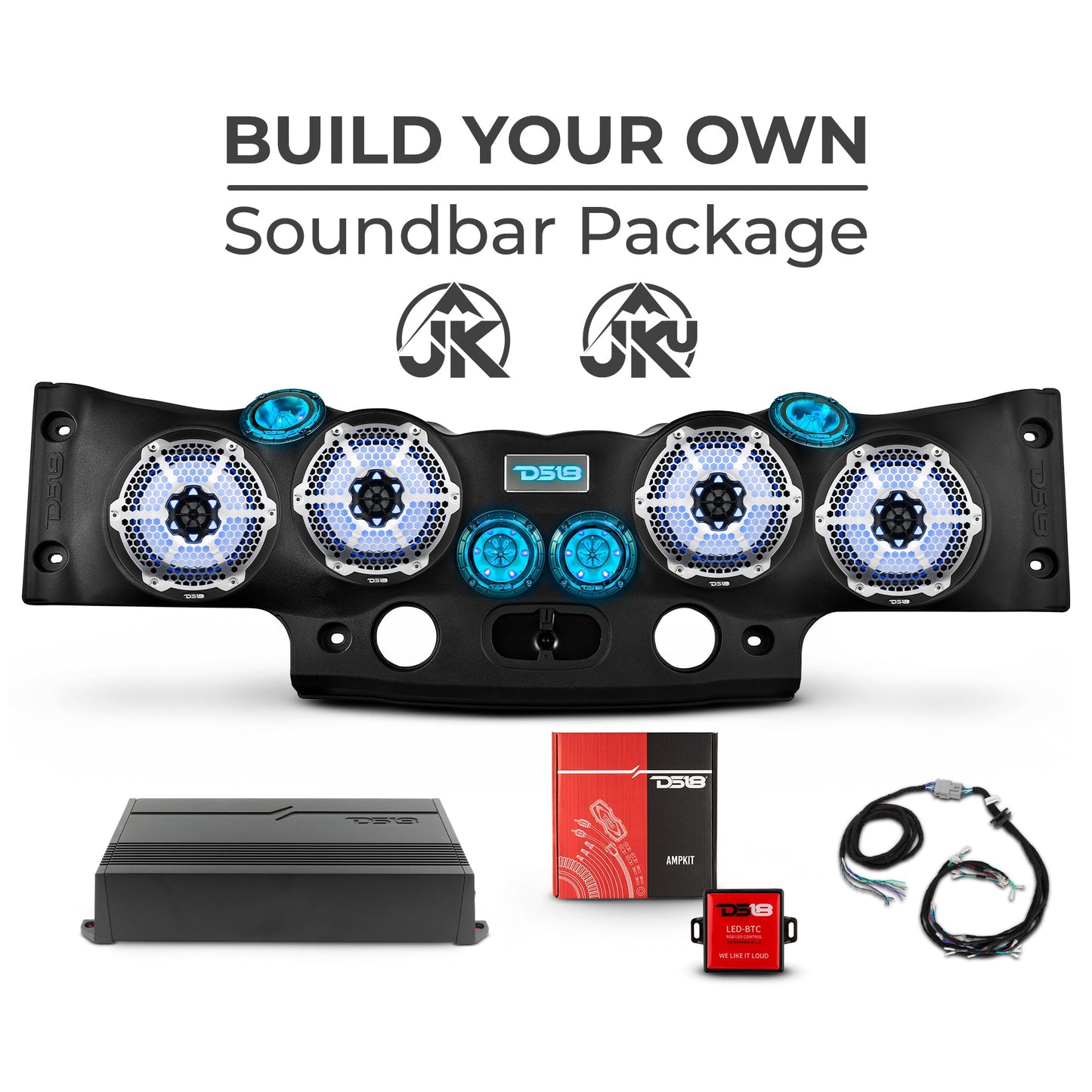 Jeep JK/JKU 2007-2018 Overhead Sound Bar – Build Your Own.