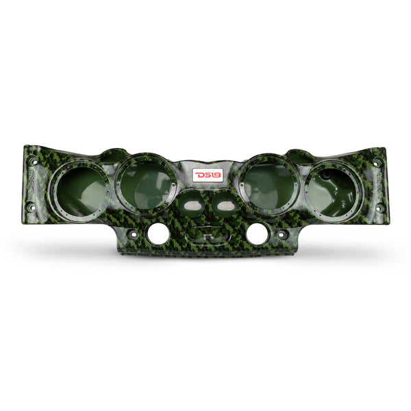 DS18 JK-SBAR/CMGR Exclusive Overhead Audio Bar System for JK/JKU Jeeps (4x 8" Speakers 4x3.72" Tweeters 2x1" Drivers) Camo Green.