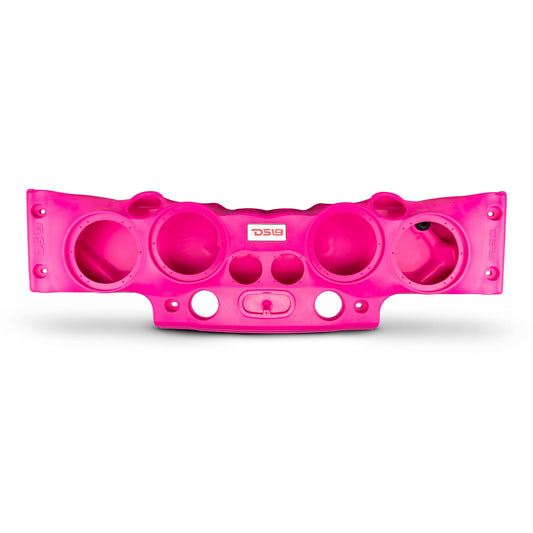 DS18 JK-SBAR/PINK Exclusive Overhead Audio Bar System for JK/JKU Jeeps(4x 8" Speakers 4x3.72" Tweeters 2x1" Drivers) Pink.