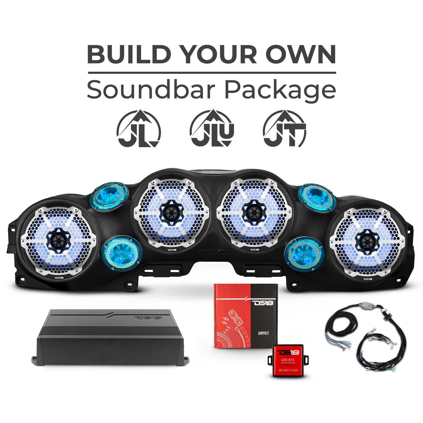 Jeep JL/JT 2018–2023 Overhead Sound Bar – Build Your Own.