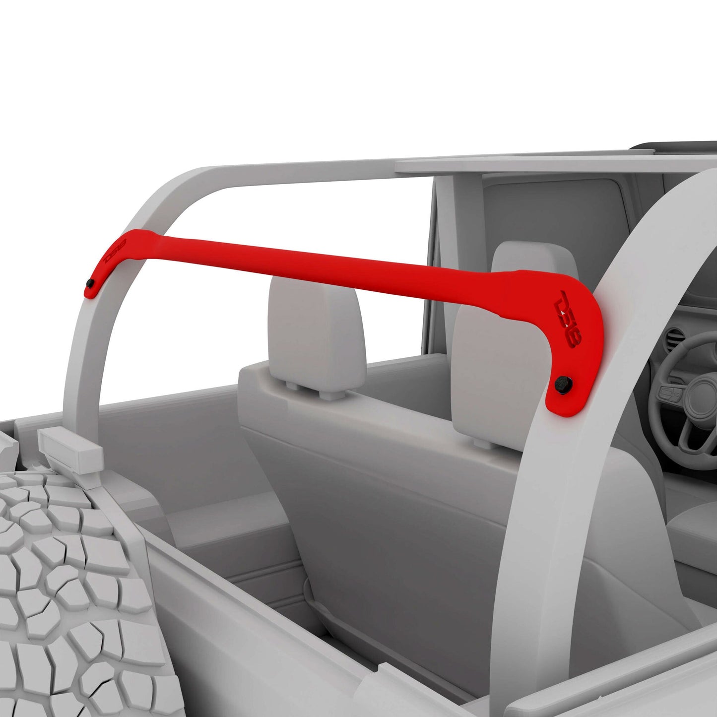 Jeep JLU Soft Top Mounting Tube for Rear Tower Speakers - Black.