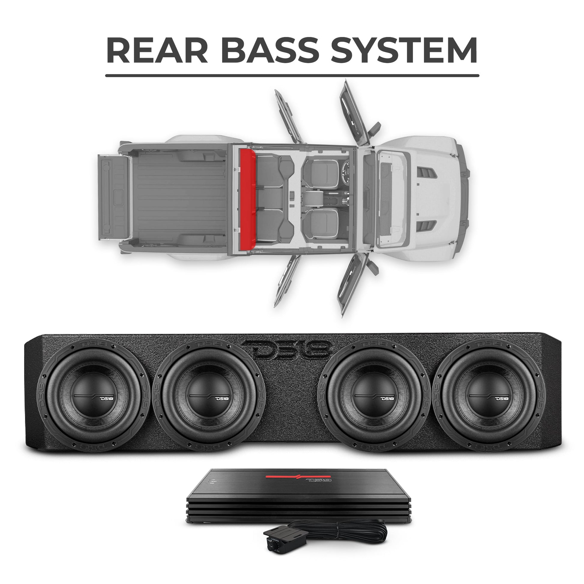 Jeep JT Gladiator 2019–2023 Ultimate Package – Loaded Sound Bar, Door Panels, Subwoofers & Amplifiers.