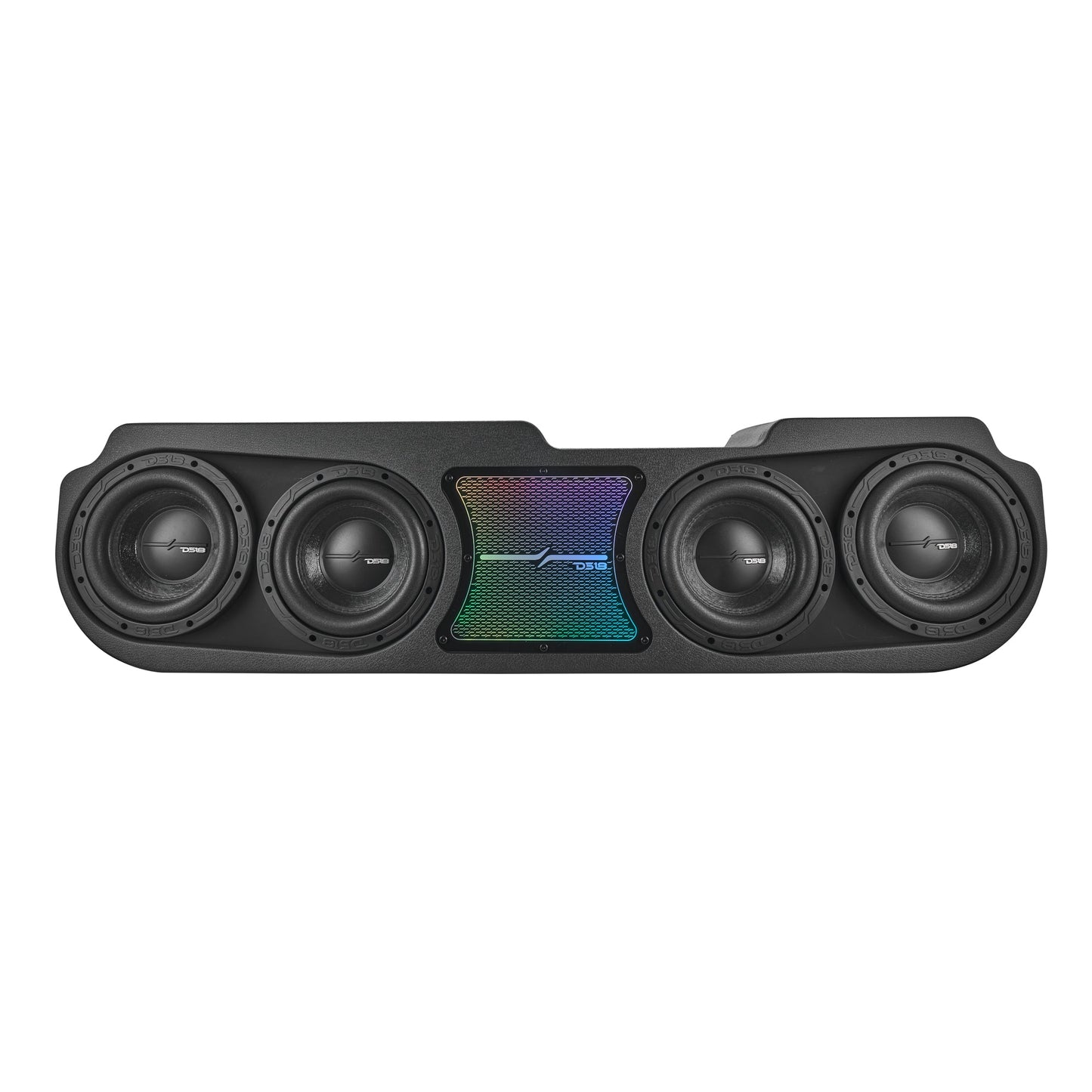 Jeep JT Gladiator Loaded Under Rear Seat Subwoofer Enclosure with 4 X 8" ZR8.2D, Leather Wrapped and Digital LED Lights | 1800 Watts RMS @ 1-Ohm