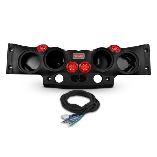Jeep JK/JKU Overhead Sound Bar System Fits 4 X 8" Speakers (Not included) 4 X Tweeters PRO-TW4L and 2 X Drivers PRO-DRNSC1.5 and Harness Included- Black.