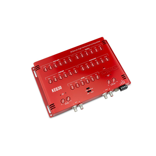 DS18 KEQ30 30-Band Equalizer with 1/3 Octave Measured Frequencies, Remote Output, 9 Volts.