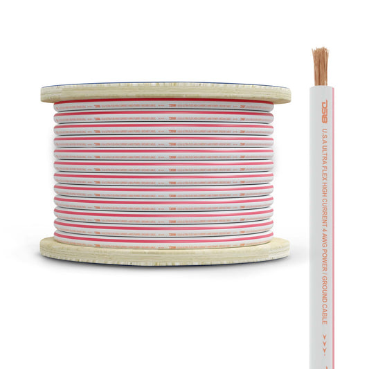 4-GA Marine Grade Tinned 100% Copper OFC Power Wire -50 Feet.