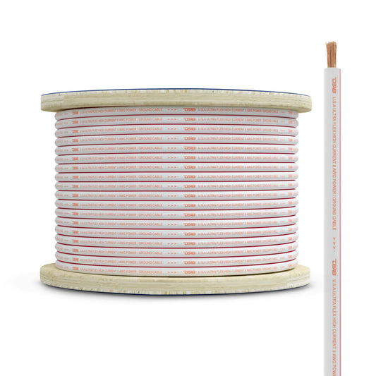 8-GA Marine Grade Tinned 100% Copper OFC Power Wire -100 Feet.