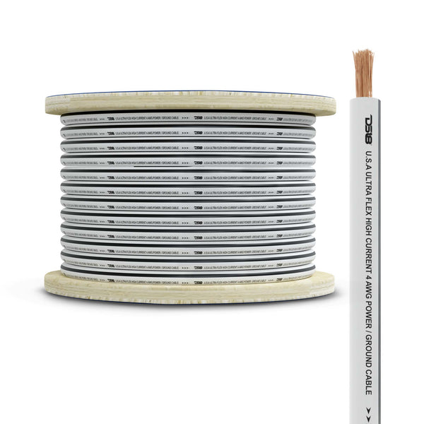 4-GA Marine Grade Tinned 100% Copper OFC Ground Wire -50 Feet.