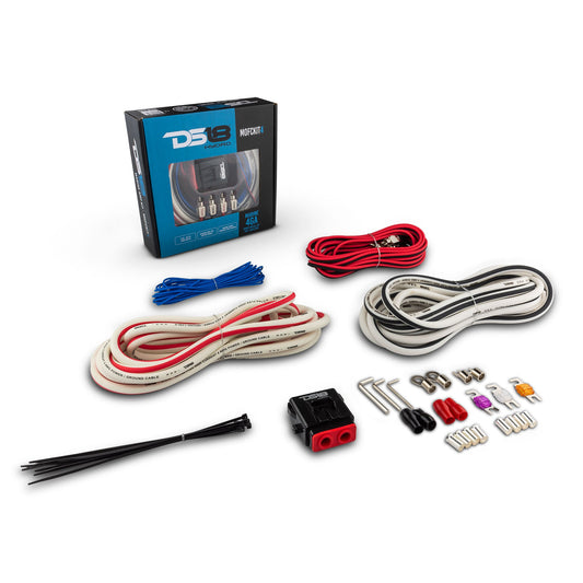 4-GA Marine Tinned OFC Amplifier Installation Kit - WHITE.