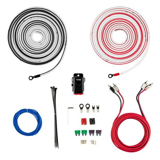 8-GA Marine Tinned OFC Amplifier Installation Kit - WHITE.