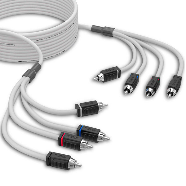 RCA Marine Grade Tinned 100% Copper OFC 25 Feet / 4 Channel - WHITE.
