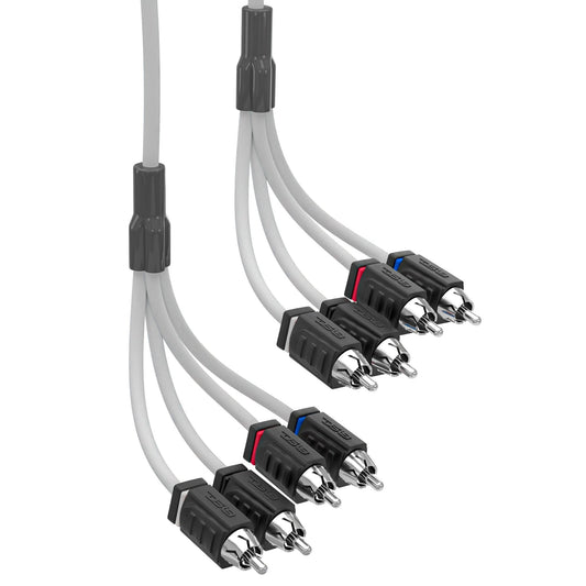 RCA Marine Grade Tinned 100% Copper OFC 25 Feet / 4 Channel - WHITE.