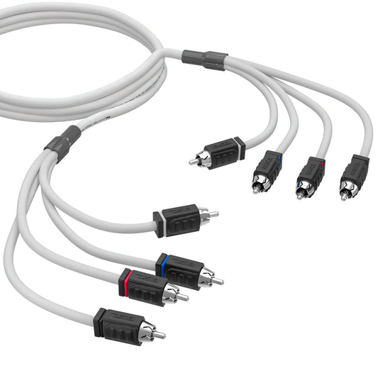 RCA Marine Grade Tinned 100% Copper OFC 6 Feet / 4 Channel - WHITE.
