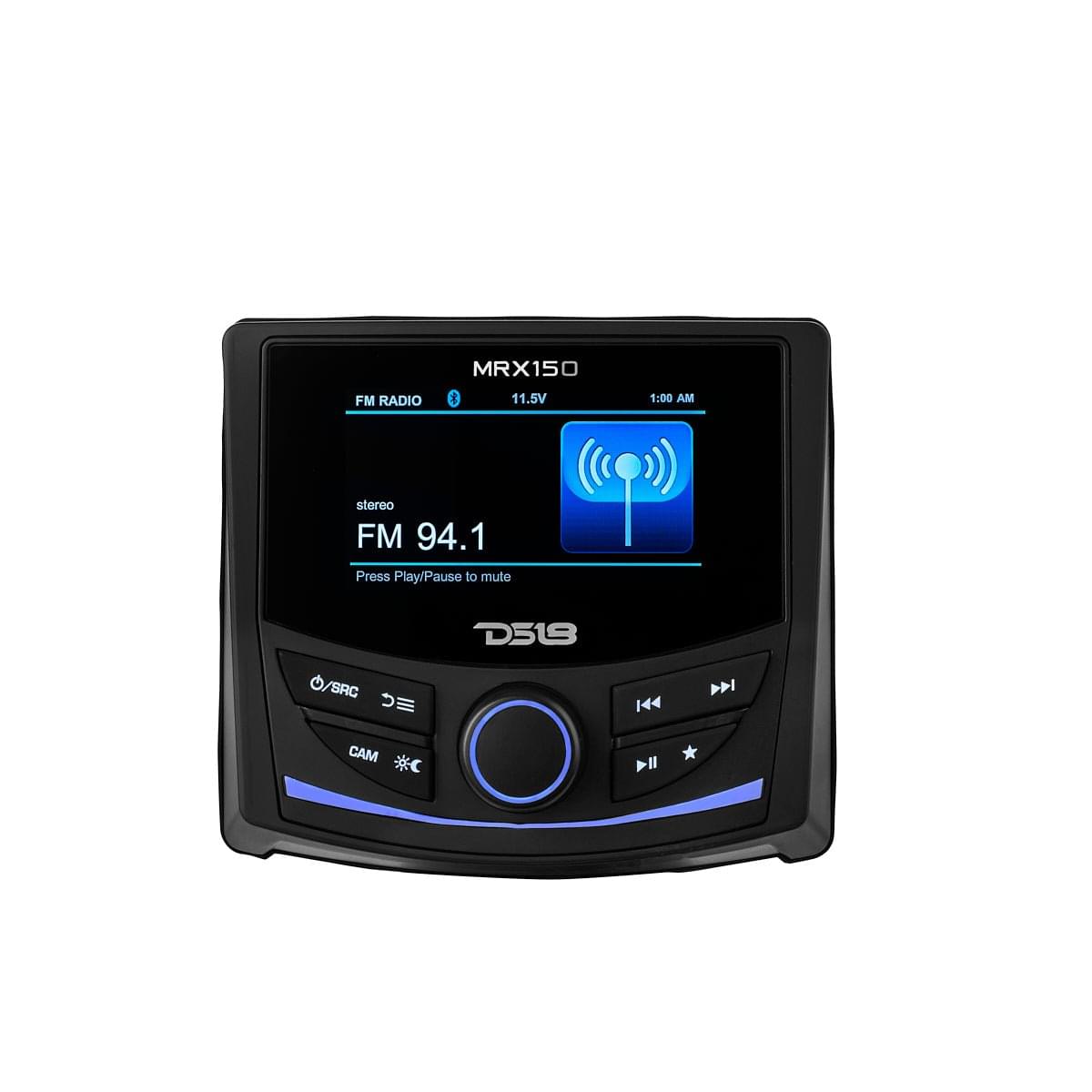Marine and Powersports Headunit 3" Color TFT screen , 2 Zones, 4 volts Output, BT - MRX150 - product image 4 - AudioSellerz