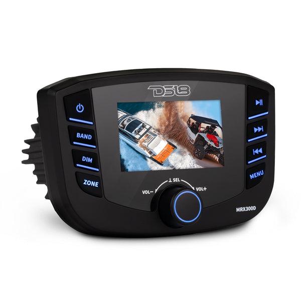 Marine Headunit TFT screen , 3 Zones, 4 volts Output, Bluetooth, RDS 4X50 Watts With DAB+ for Europe.