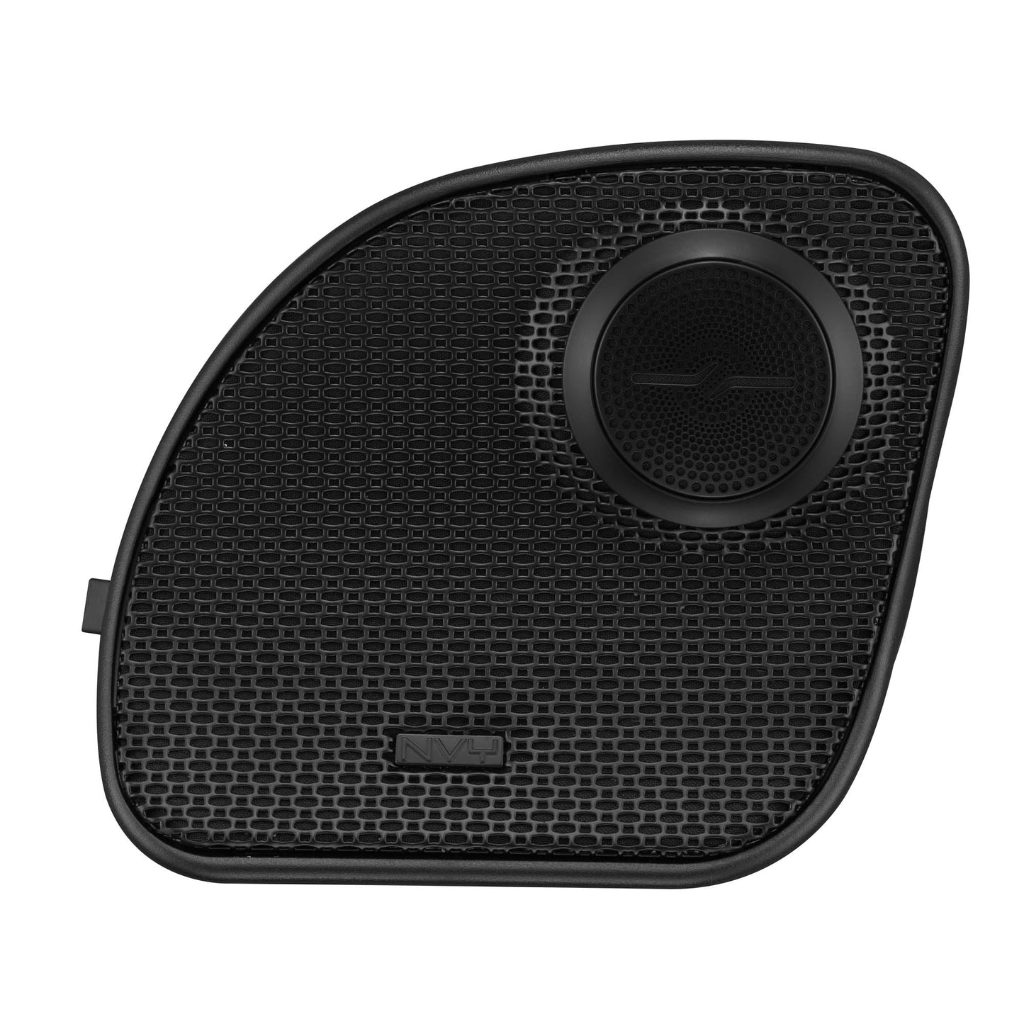 Harley-Davidson Road Glide 2014–2023 Front Stage Audio Upgrade Kit | 6.5" Slim Midrange Speakers + Bullet Tweeter NVY Grilles.