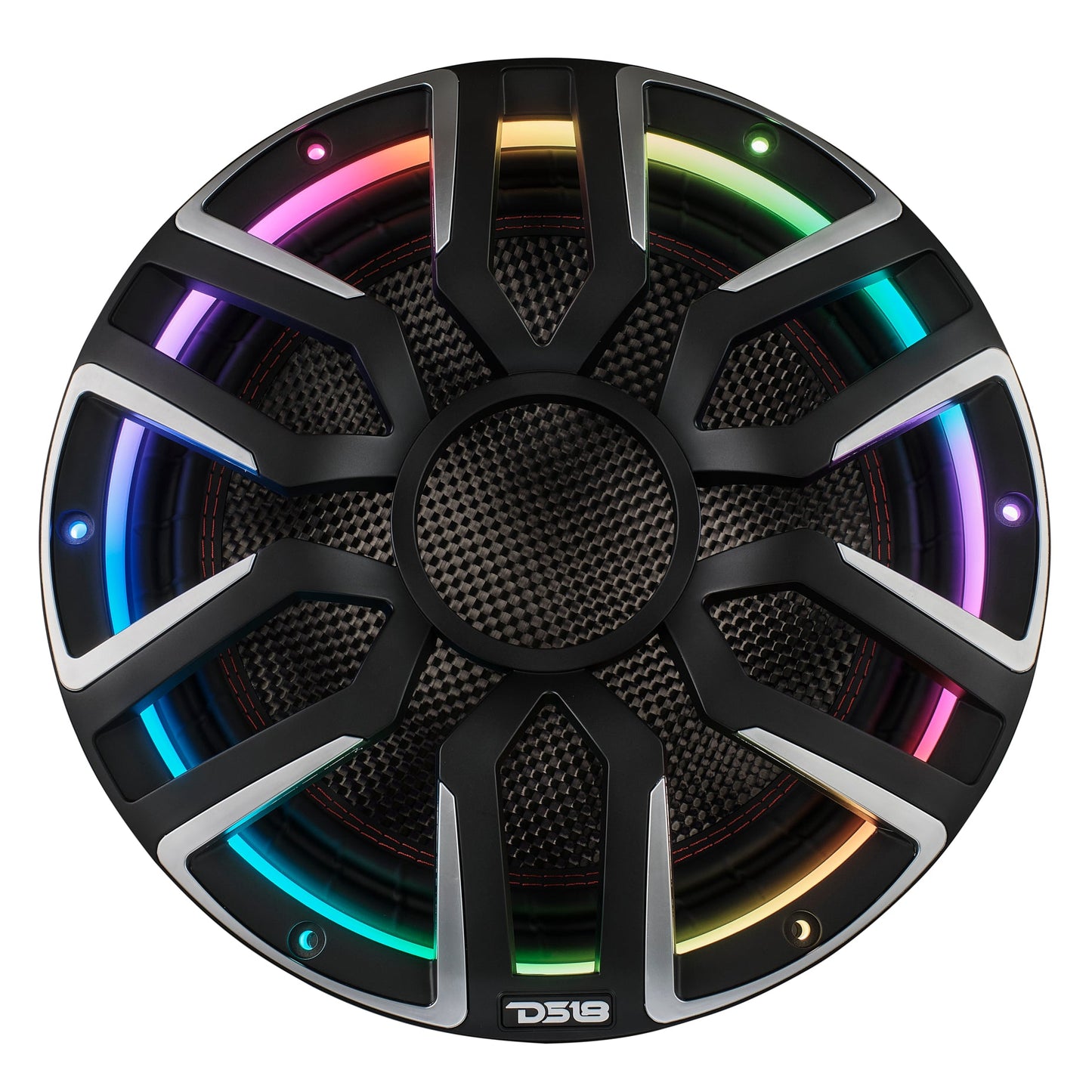 12" Neodymium Marine & Powersport Subwoofer with Digital LED - Carbon Fiber - NVY-M12SUB/BK - product image 4 - AudioSellerz