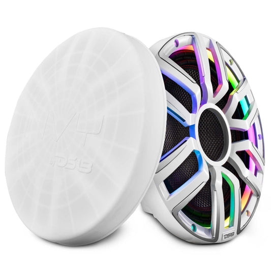 12" Neodymium Marine & Powersport Subwoofer with Digital LED Lights and Carbon Fiber Cone | 800W RMS 4-Ohm.