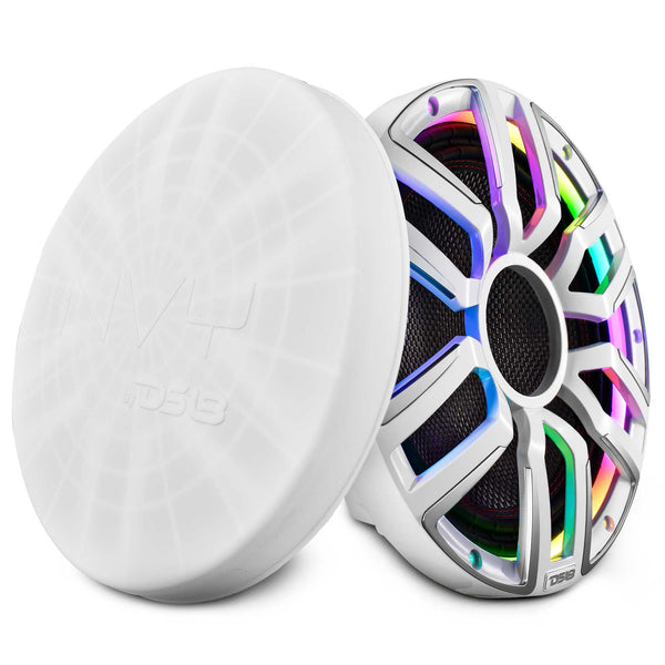 12" Neodymium Marine & Powersport Subwoofer with Digital LED Lights and Carbon Fiber Cone | 800W RMS 4-Ohm.