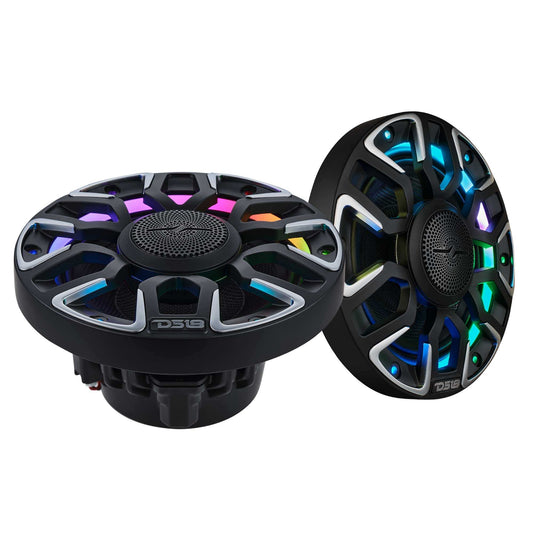 6.5” Marine Coaxial Speaker With Kevlar Cone, Bullet Tweeter, Neodymium - 4 Ohm Black - Ref 51932F - image 2 - AudioSellerz