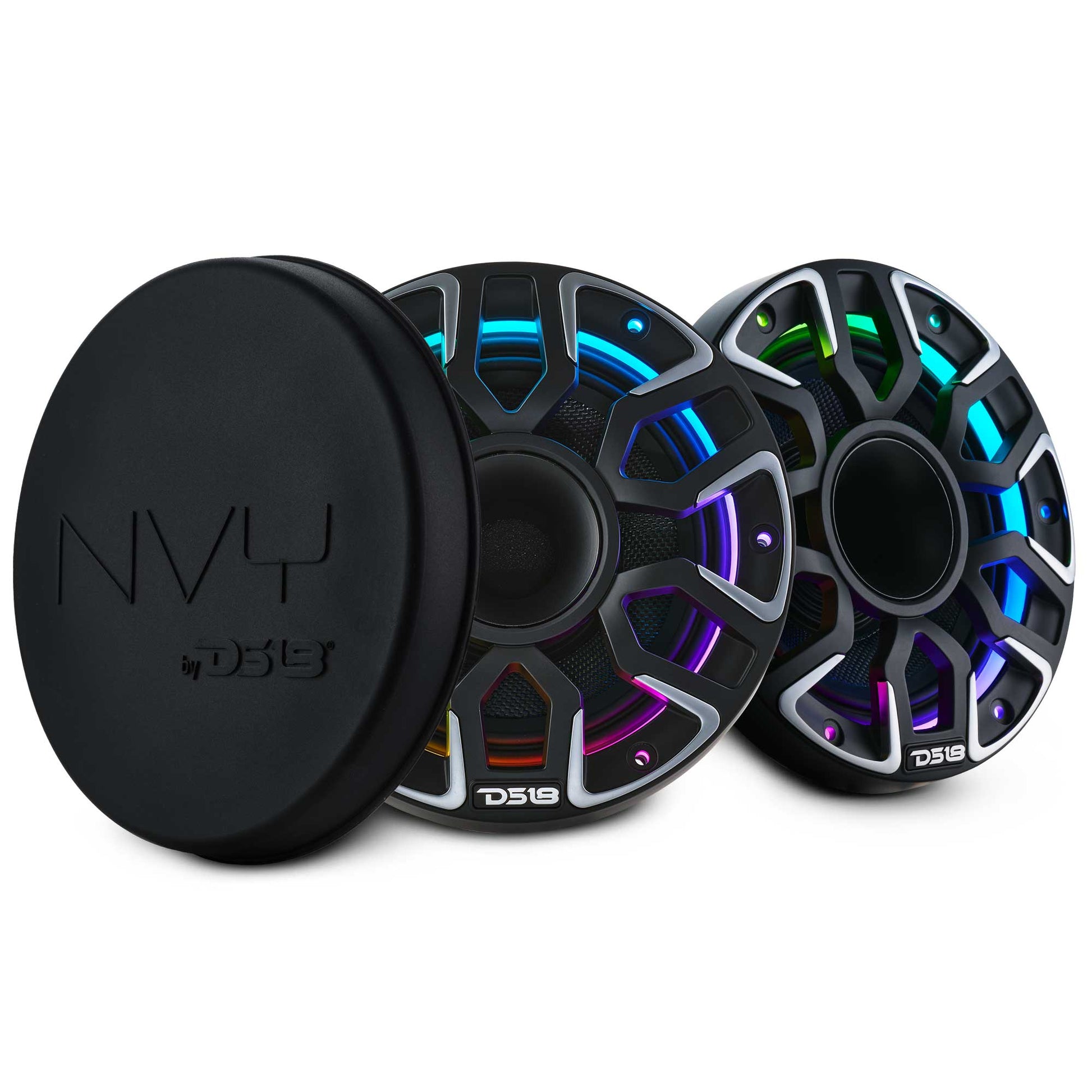 6.5” Marine Grade Hybrid Coaxial Speaker With Neodymium Magnet, Kevlar - Black - NVY-M6DC/BK - product image 1 - AudioSellerz