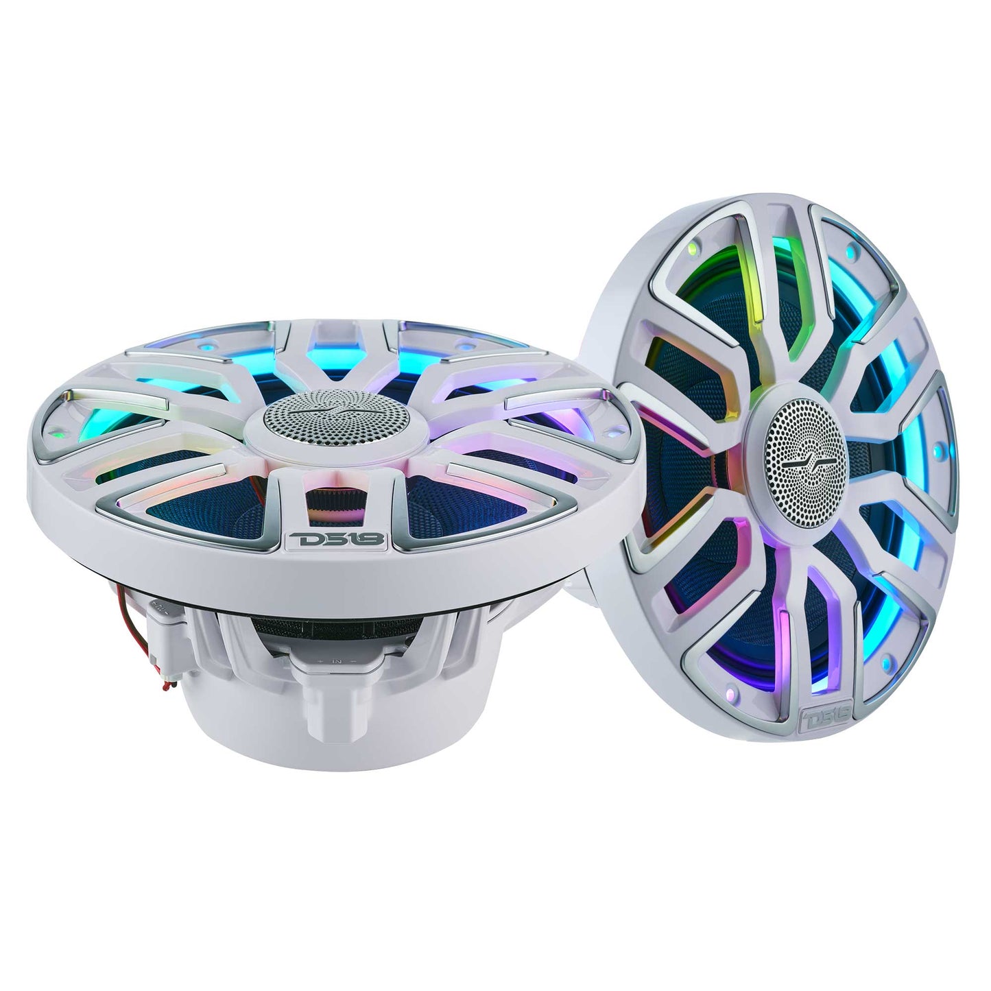8” Marine Coaxial Speaker With Kevlar Cone, Bullet Tweeter, Neodymium - White - NVY-M8/WH - product image 2 - AudioSellerz