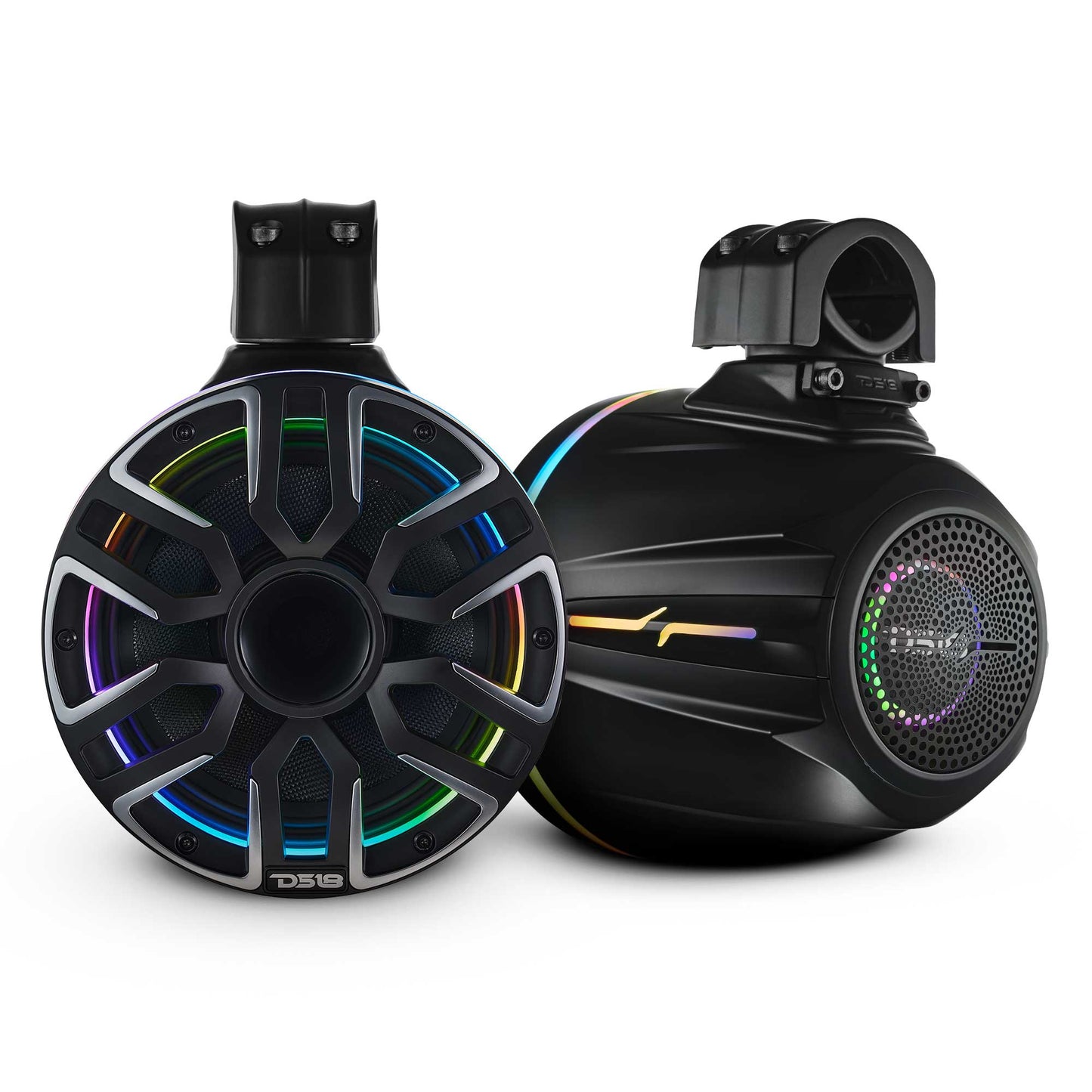 8” Marine Short Tower Speaker With Neodymium Magnet, Kevlar Cone - Black - NVY-M8DTPS/BK - product image 1 - AudioSellerz