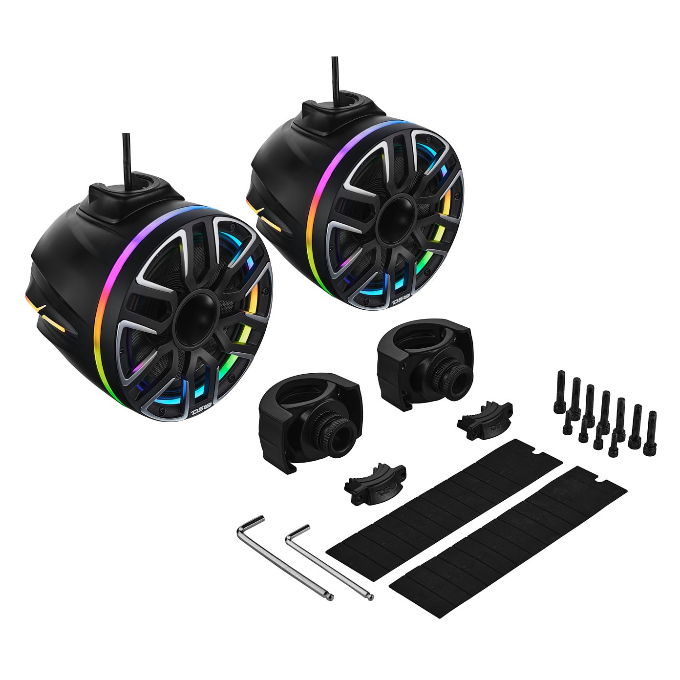 8” Marine Short Tower Speaker With Neodymium Magnet, Kevlar Cone - Black - NVY-M8DTPS/BK - product image 10 - AudioSellerz