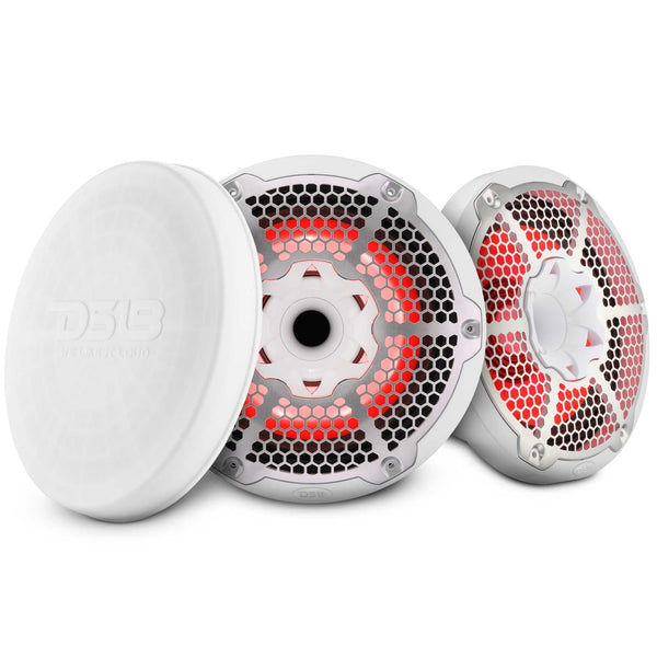 10” Marine 2-Way Hybrid Speaker with RGB LED, Compression Driver and - 4 Ohm White - Ref 106544 - image 1 - AudioSellerz