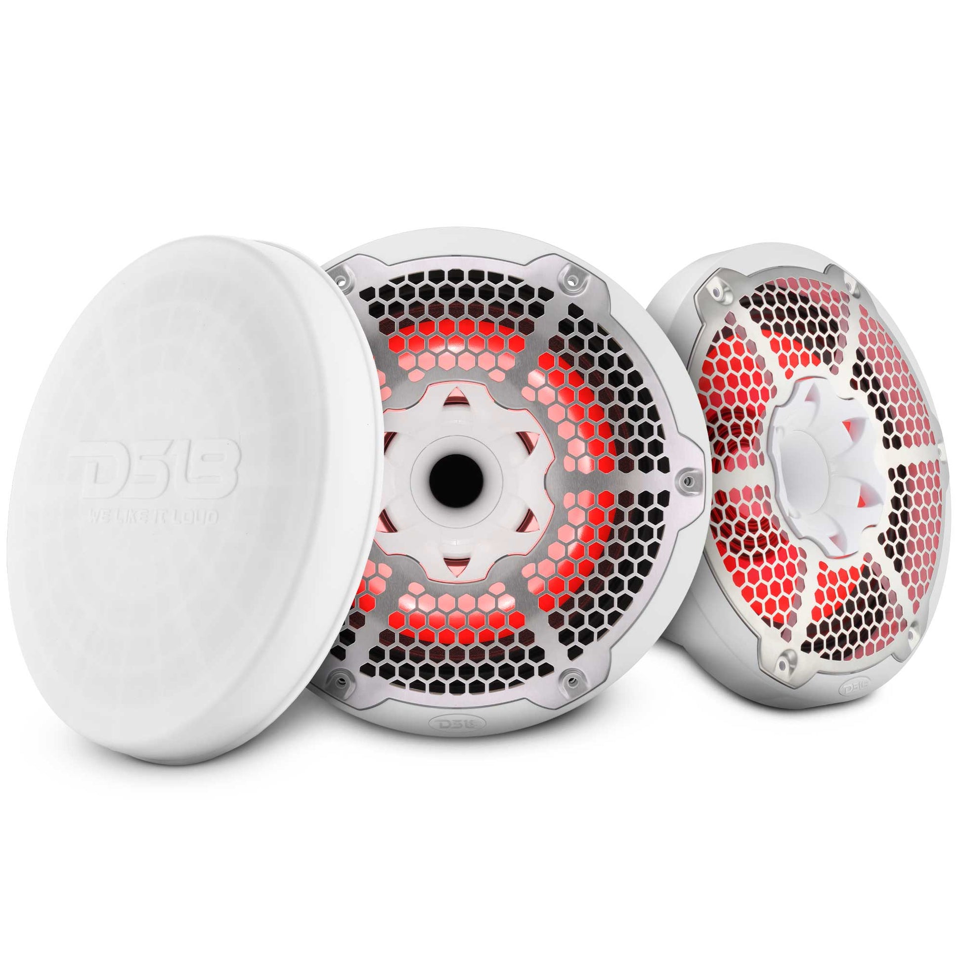 10” Marine 2-Way Hybrid Speaker with RGB LED, Compression Driver and - White - NXL-10MD/WH - product image 1 - AudioSellerz