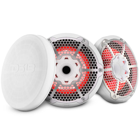 10” Marine 2-Way Hybrid Speaker with RGB LED, Compression Driver and Neodymium Magnet | 450W RMS 4-Ohm.
