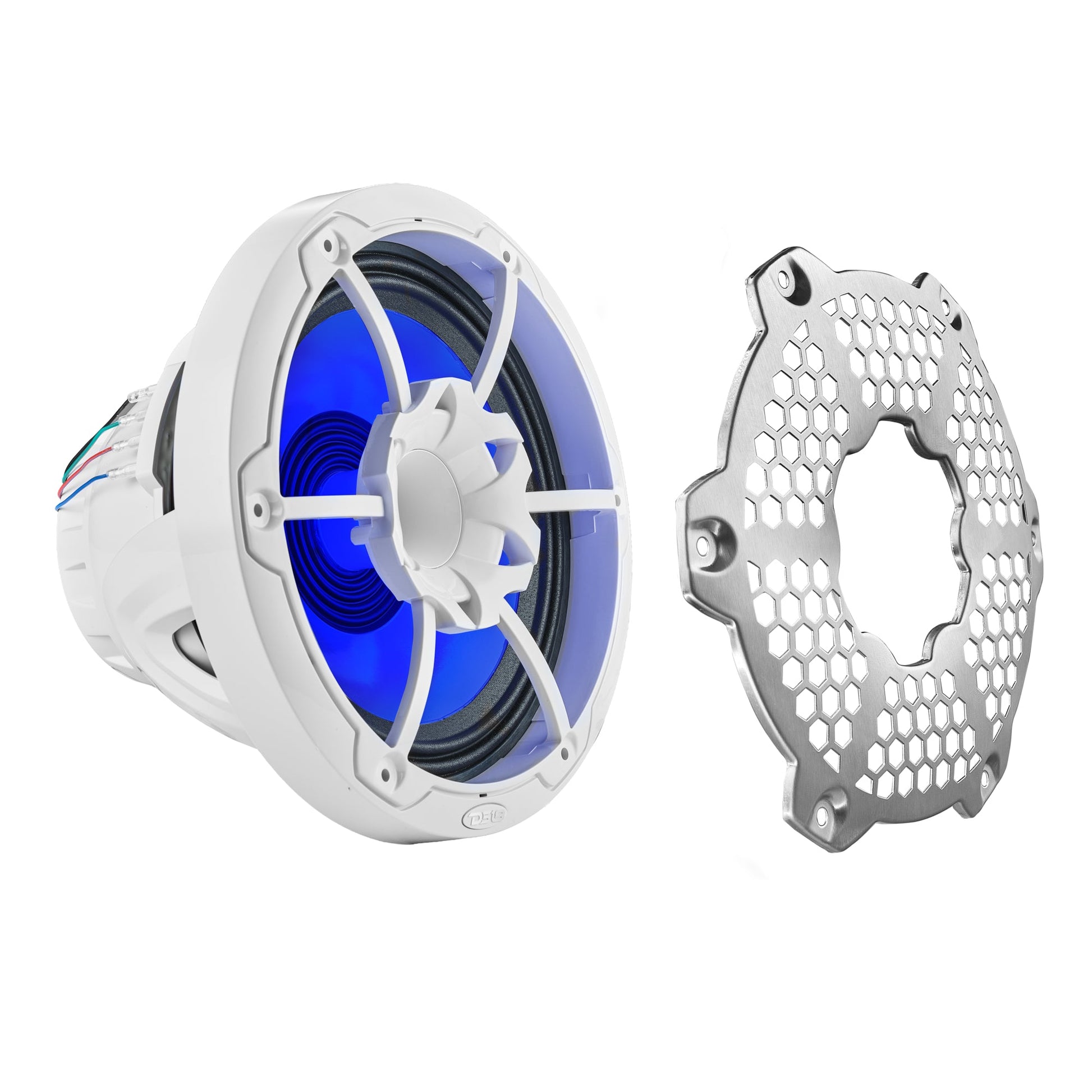 10” Marine 2-Way Hybrid Speaker with RGB LED, Compression Driver and - White - NXL-10MD/WH - product image 2 - AudioSellerz