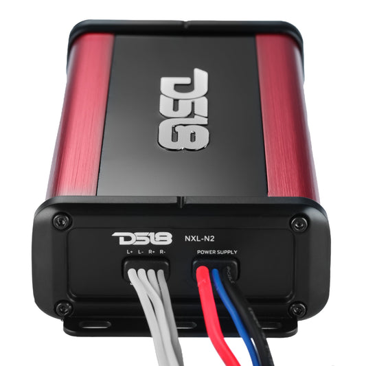NXL 2-Channel Full-Range Class D Waterproof IP67 Marine and Powersports NANO Amplifier.