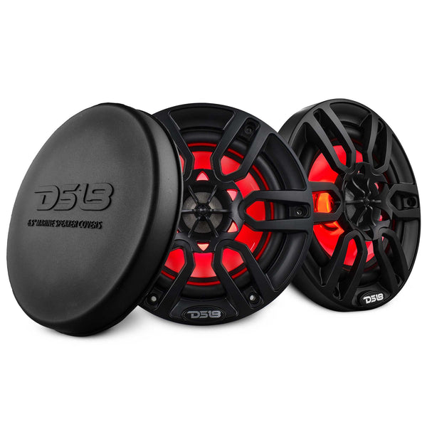 NXL 6.5" 2-Way Coaxial Marine Speaker with LED RGB Lights | 100W RMS 4-Ohm.