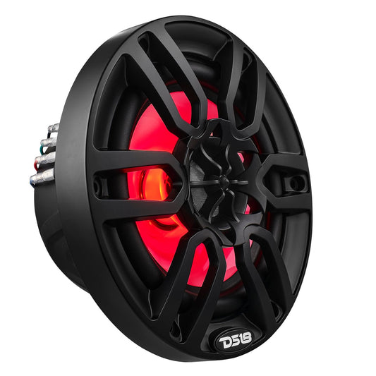 NXL 6.5" 2-Way Coaxial Marine Speaker with LED RGB Lights | 100W RMS 4-Ohm.