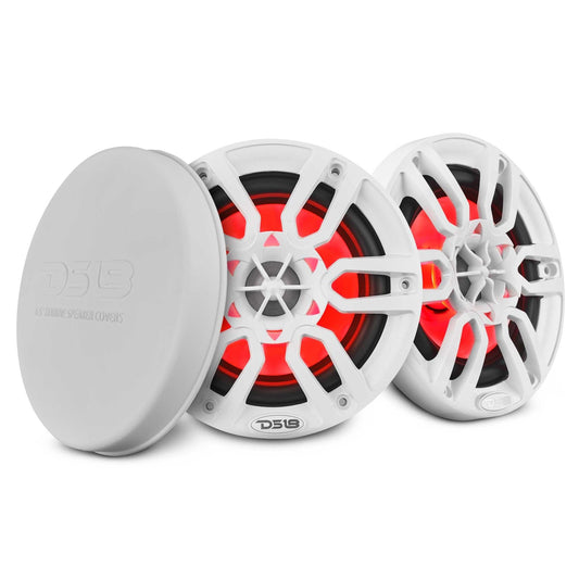 NXL 6.5" 2-Way Coaxial Marine Speaker with LED RGB Lights | 100W RMS 4-Ohm - White - NXL-6 - product image 1 - AudioSellerz