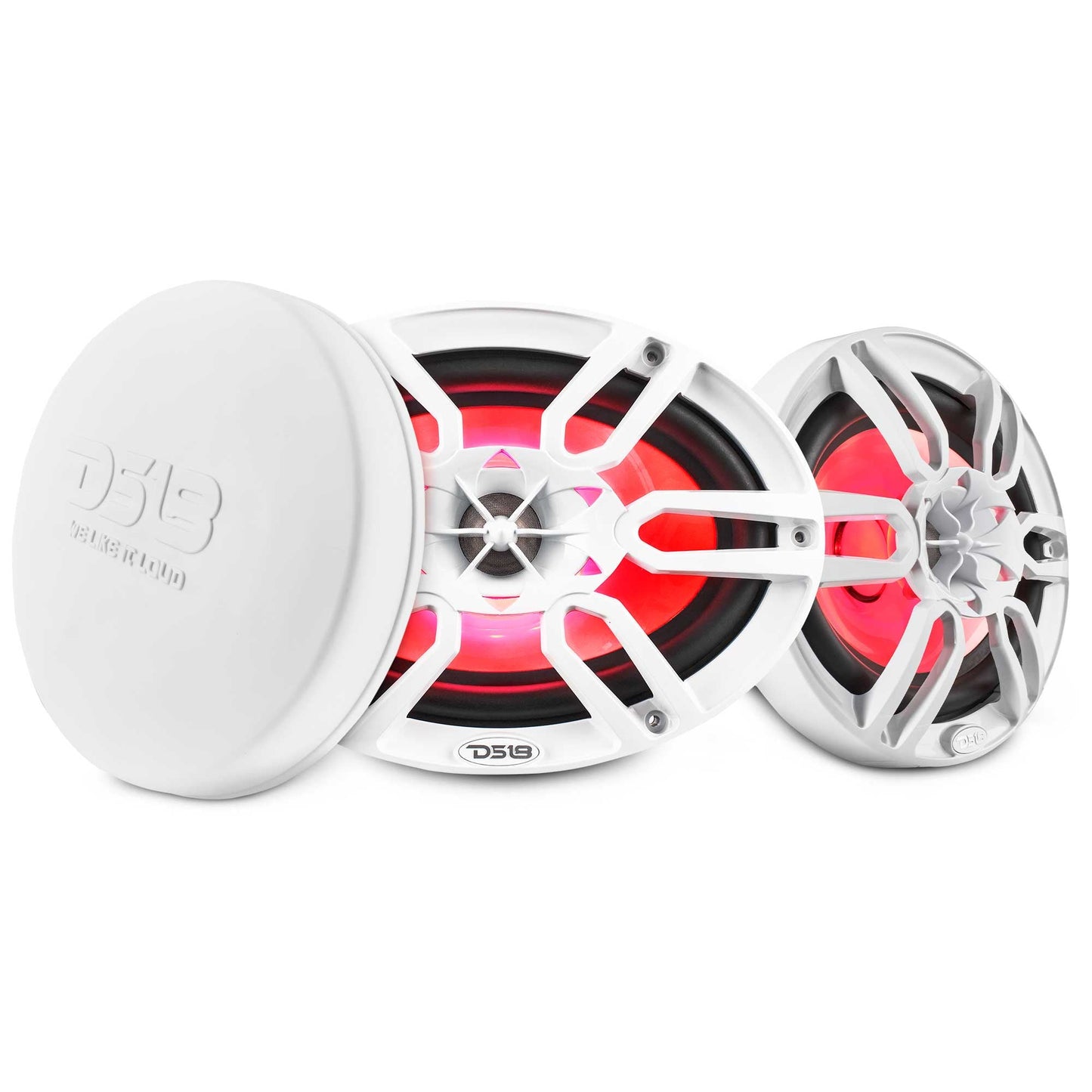 NXL 6x9" 2-Way Coaxial Marine Speaker with LED RGB Lights | 125W RMS 4-Ohm.