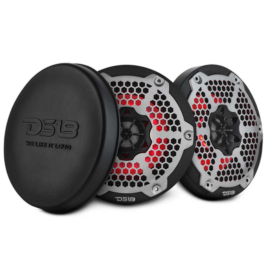 6.5” Marine 2-Way Hybrid Speaker with RGB LED, Compression Driver and Neodymium Magnet | 250W RMS 4-Ohm.