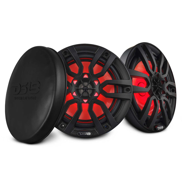 NXL 8" 2-Way Coaxial Marine Speaker with LED RGB Lights | 125W RMS 4-Ohm.