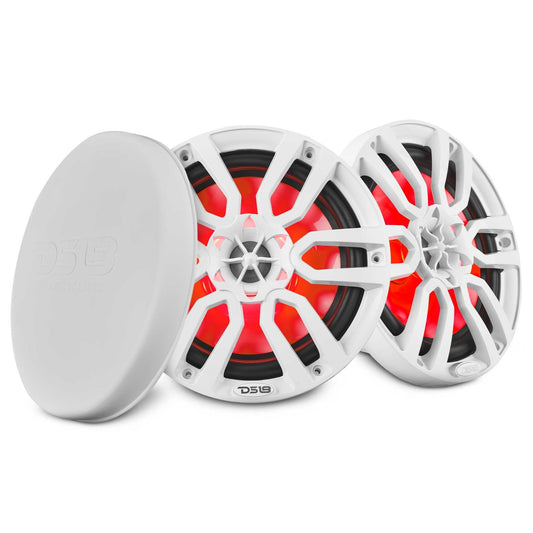 NXL 8" 2-Way Coaxial Marine Speaker with LED RGB Lights | 125W RMS 4-Ohm - White - NXL-8 - product image 1 - AudioSellerz