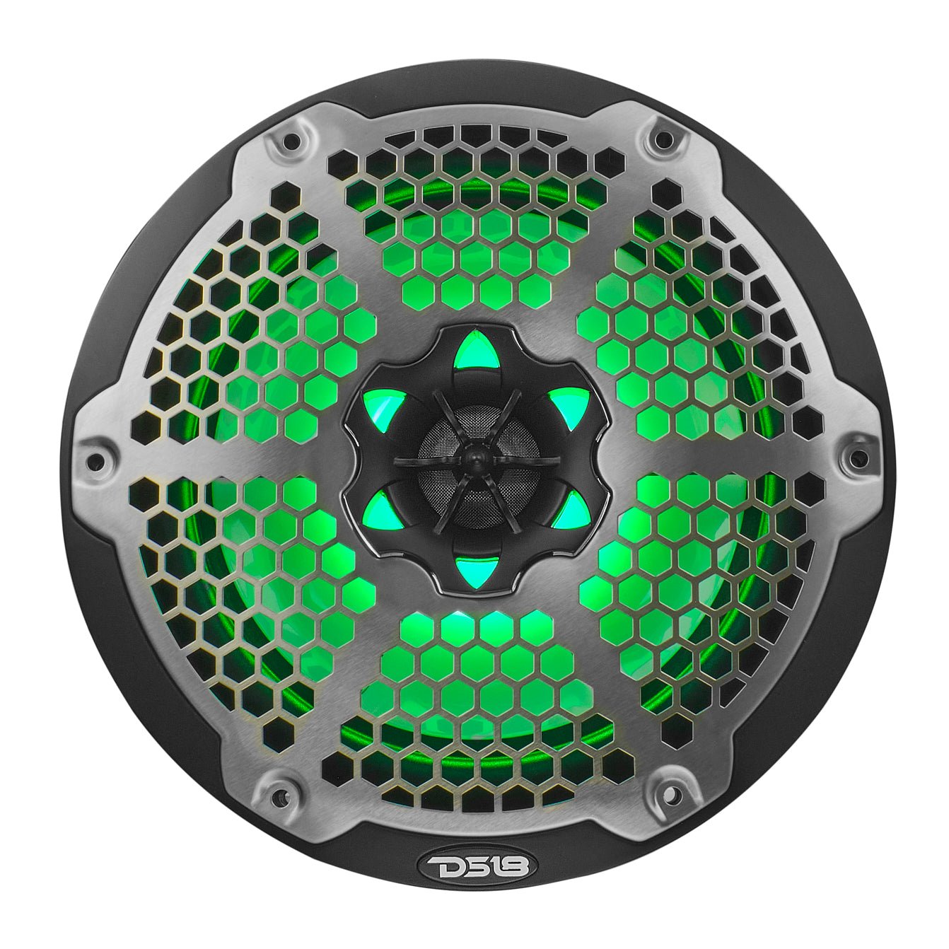 NXL 8" 2-Way Coaxial Marine Speaker With LED RGB Lights 125 Watts Rms 4-Ohm.