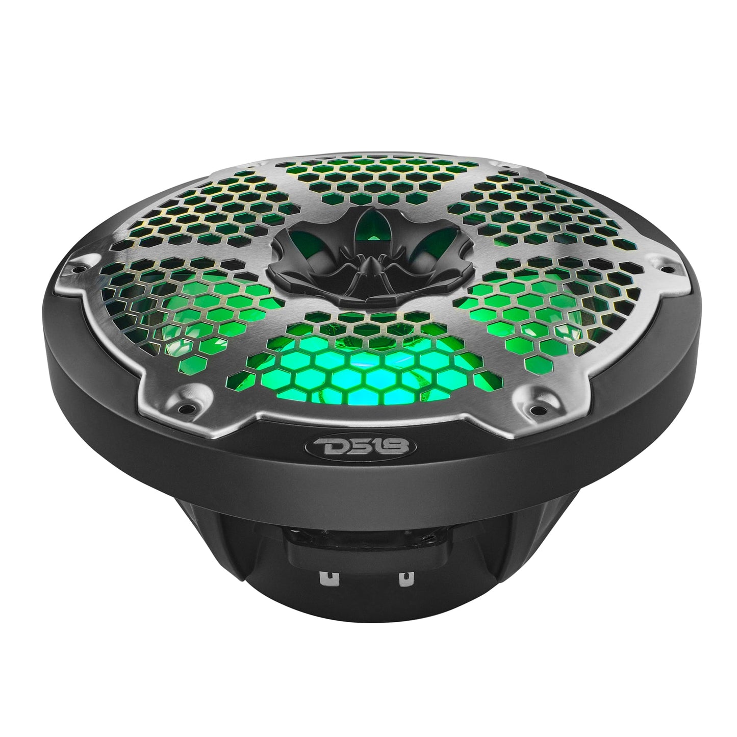 NXL 8" 2-Way Coaxial Marine Speaker With LED RGB Lights 125 Watts Rms 4-Ohm.
